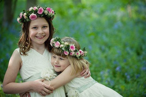Re: Flower garlands for little bridesmaids hair??