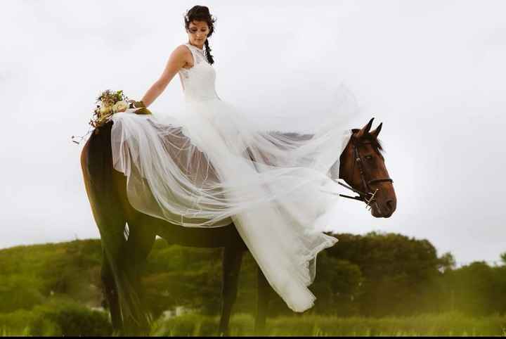 Anybody ever ridden their own horse to the wedding? 9