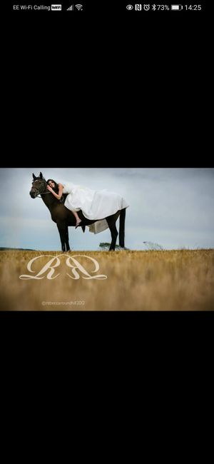 Anybody ever ridden their own horse to the wedding? - 1