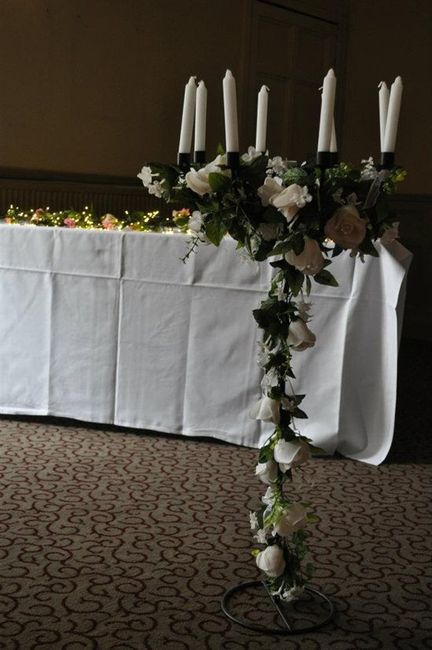 Cylinder Vases, Hurricane Vases, Pink Chair Bows, Unopened Organza Rolls, Candelabras - Candle Holde