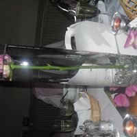 Cylinder Vases, Hurricane Vases, Pink Chair Bows, Unopened Organza Rolls, Candelabras - Candle Holde