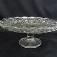 Vintage glass cake stands / plates poss for sweetie bar