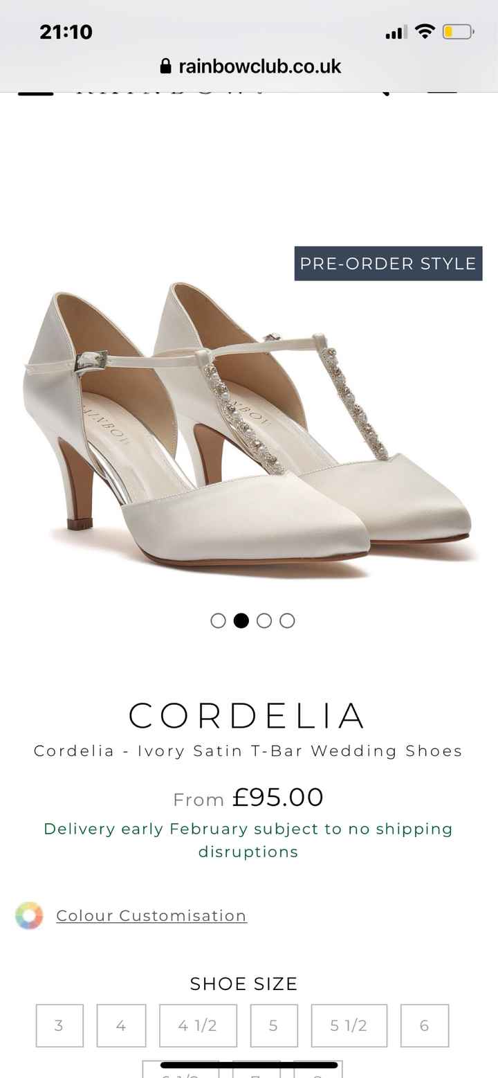 Where do you find wedding shoes? - 1