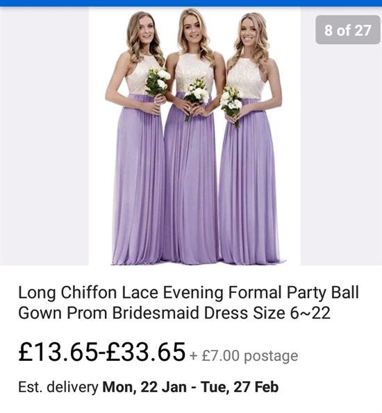 Re: help please! bridesmaid dresses!