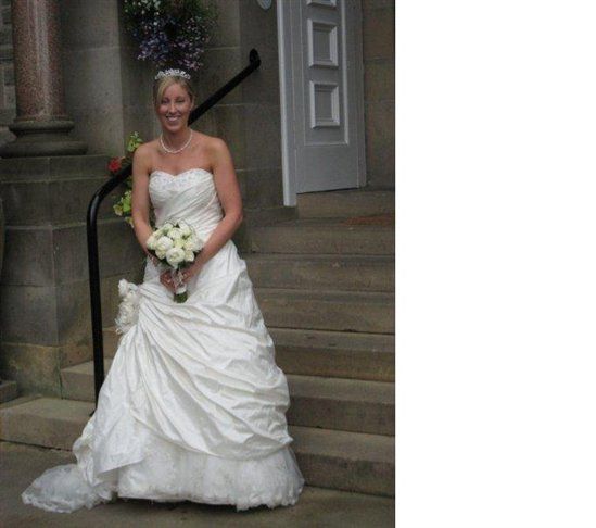 Ian Stuart Frangipani ivory dress size 10