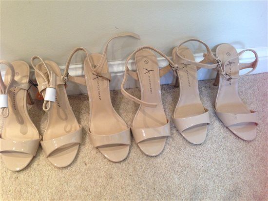 Mini Chalkboards, Bridesmaid Shoes  (6,5,4), Seven x 10" Mirror centrepiece