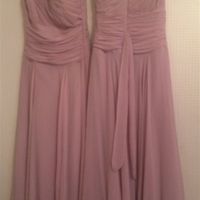 Jasmine Bridal B2 Bridesmaid Dresses (x2): B3055A, Blush Pink, Floor Length, One-Shoulder, Size 8