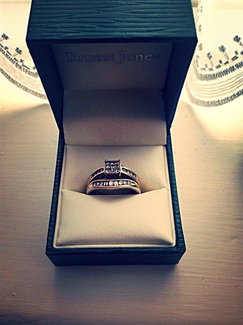 Engagement and wedding ring - White Gold 