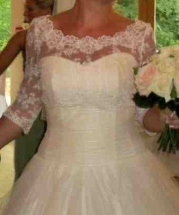 Re: Shrug or arm cover up for this dress? Any ideas?