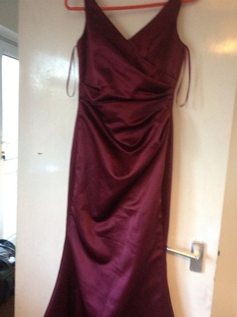 Burgundy Bridesmaid dress  