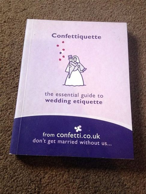 Confettiquette The Essential guide to wedding eqiquette 