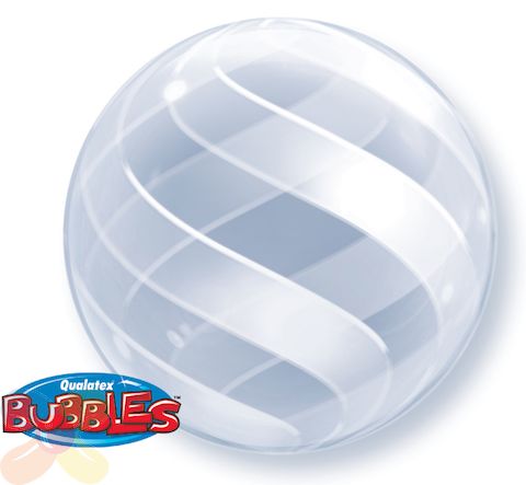 Qualatex 20" Rnd Swirls All Around Deco Bubble Balloon