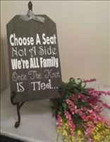 Rustic/Vintage themed wedding items for sale. Birdcages, Tree Slices, Jewellery set, Weddings signs 