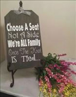 Rustic/Vintage themed wedding items for sale. Birdcages, Tree Slices, Jewellery set, Weddings signs 