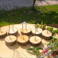 Rustic/Vintage themed wedding items for sale. Birdcages, Tree Slices, Jewellery set, Weddings signs 