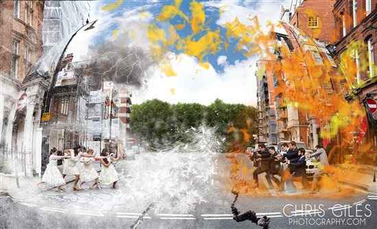 Re: Controversial: Running from a monster in your wedding pics