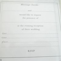 Re: Random Wedding Stationery