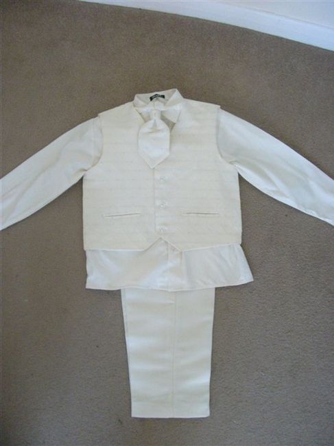 boys cream pageboy suit