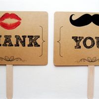 Quirky Mr & Mrs Signs - ideal for wedding photo props!