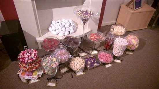 Sweet Buffet, gold glitter themed items, jewellery & craft items