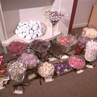 Sweet Buffet, gold glitter themed items, jewellery & craft items