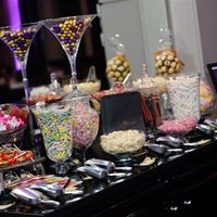 Sweet Buffet, gold glitter themed items, jewellery & craft items