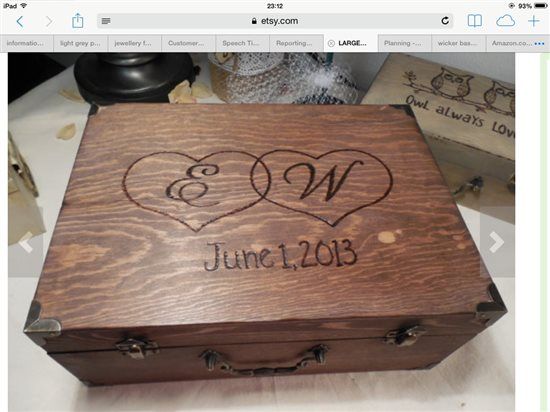 Card boxes and guest books sort of.... Please vote? X