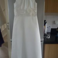stunning A line  bridesmaid dress ivory age 10 years 