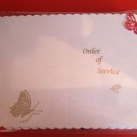 Re: ORDER of SERVICE! anyone? Help?