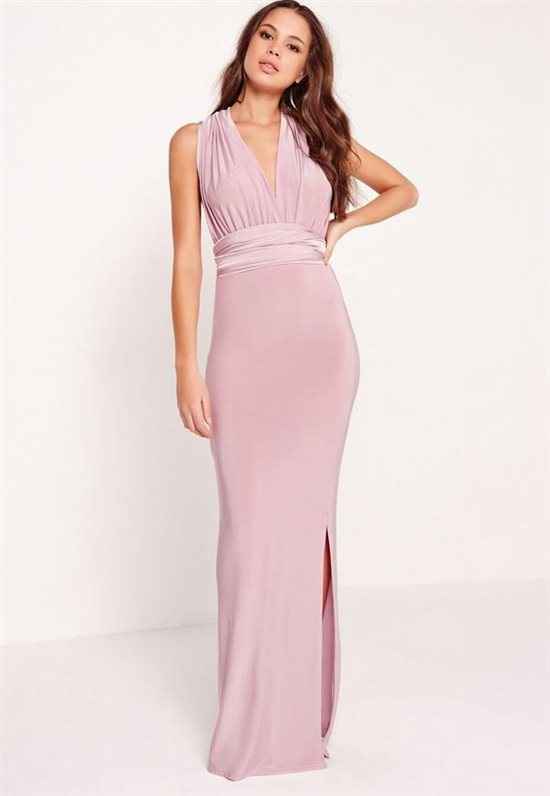 Pink nude multiway bridesmaid dress unused with tags 