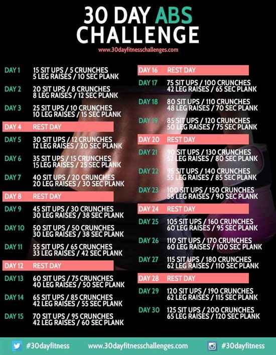 Re: 30 day fitness challenge
