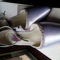 Brand New White Beaded Bridal Shoes for sale