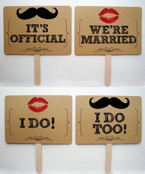 Quirky Mr & Mrs Wedding Props For Sale