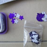 FREE - Bits for purple/black/silver/white wedding - With pictures **NOW GONE**
