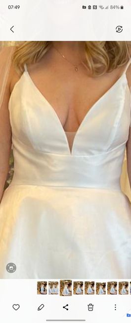 Boobs in low back plunge dress advice 1