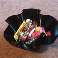 Vinyl Record Cake Stands and Bowls