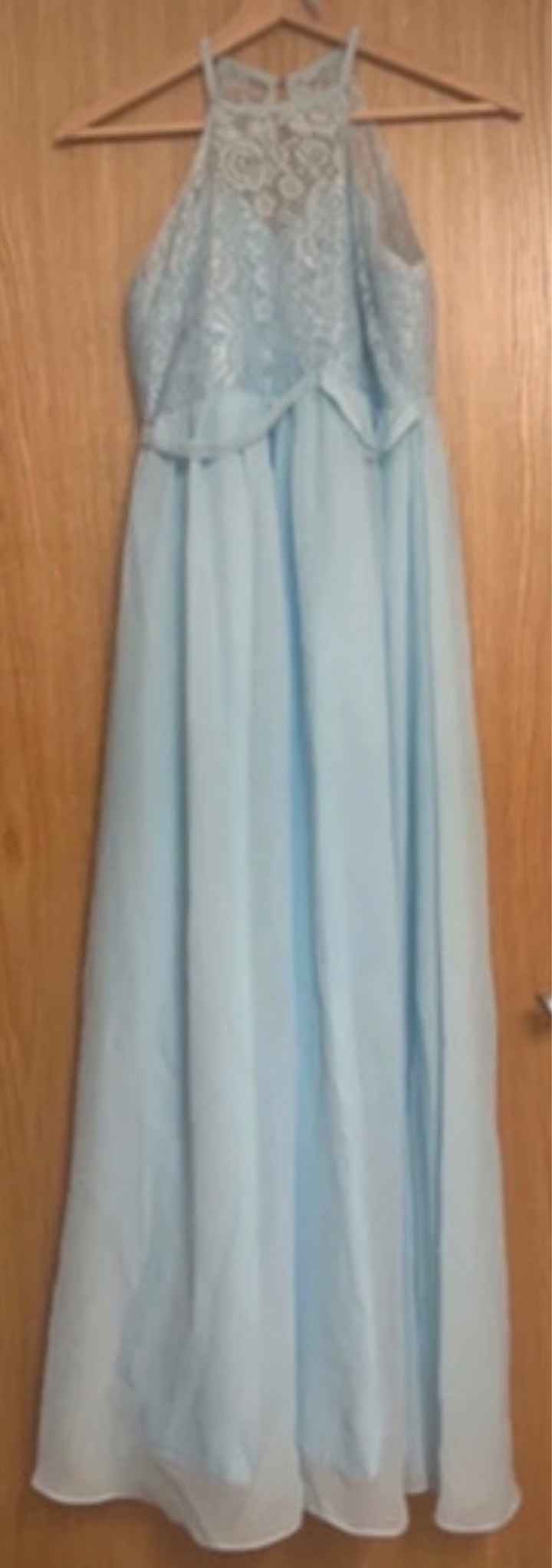X2 sky blue bridesmaid dresses - 1