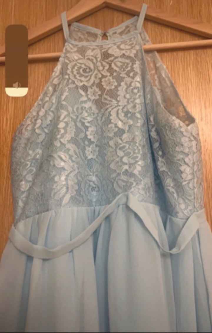 X2 sky blue bridesmaid dresses - 2