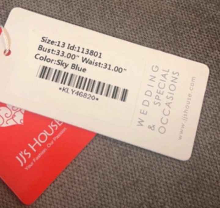 X2 sky blue bridesmaid dresses - 5