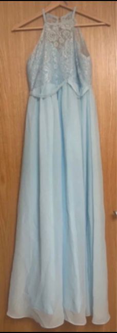 X2 sky blue bridesmaid dresses - 1