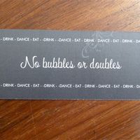 Free drink vouchers for guests