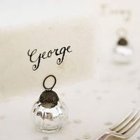 40 COX & COX  Name Place Baubles Silver Vintage style 