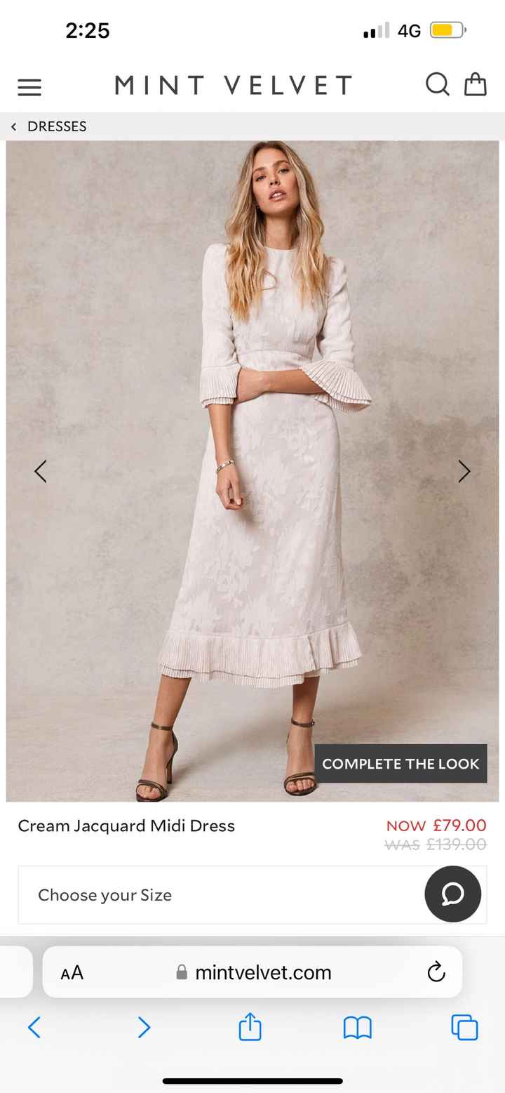 Mother of bride wants to wear cream - 1