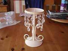Crystal Drop Pillar Candle Holder