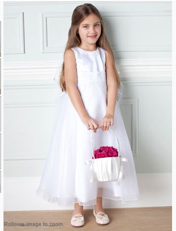 White Flowergirl Dress Age 3