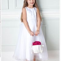 White Flowergirl Dress Age 3