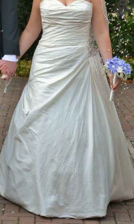 White Rose Wedding Dress - for sale