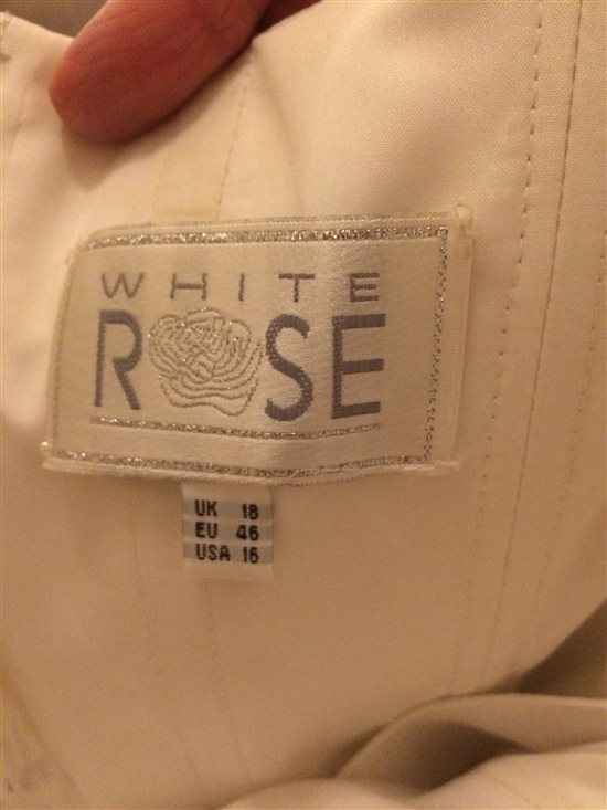 White Rose Wedding Dress - for sale