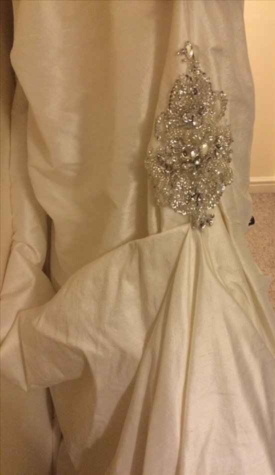 White Rose Wedding Dress - for sale