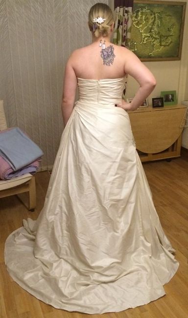 White Rose Wedding Dress - for sale